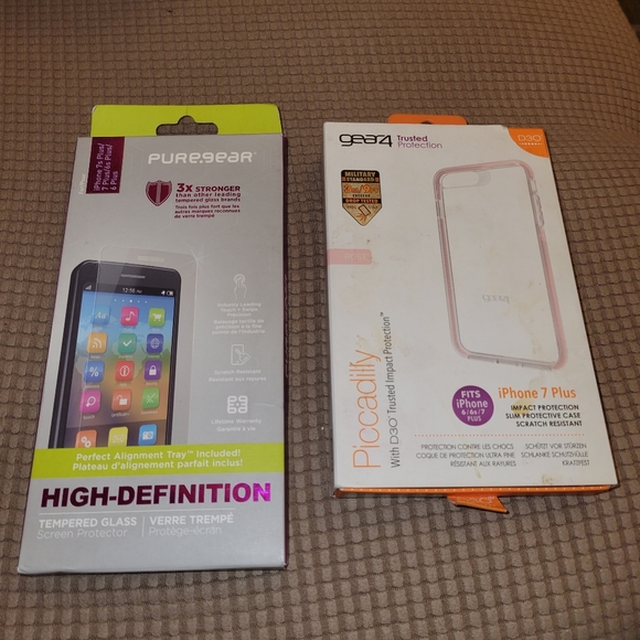 Gear4 D3O Piccadilly Case & PureGear Screen Protector for iPhone 7 Plus - Picture 1 of 6